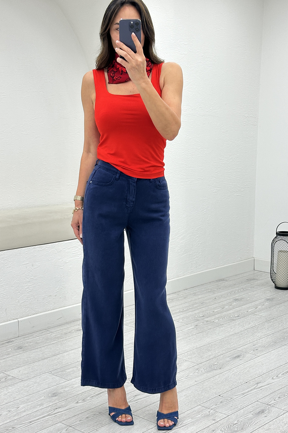 Lacivert Tensel Culotte Jean 01026