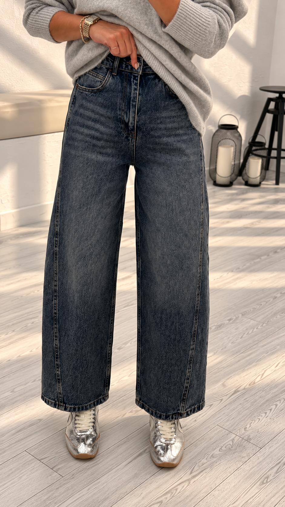 Mavi Dikiş Detaylı Jean 545
