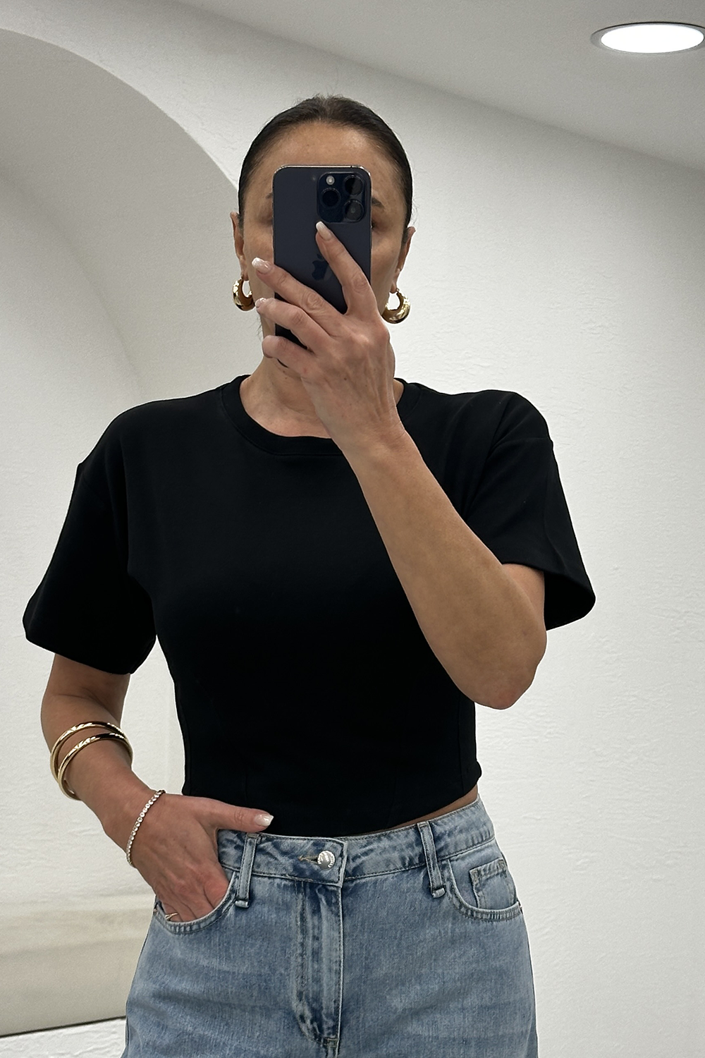 Siyah Dikişli Tshirt 261040