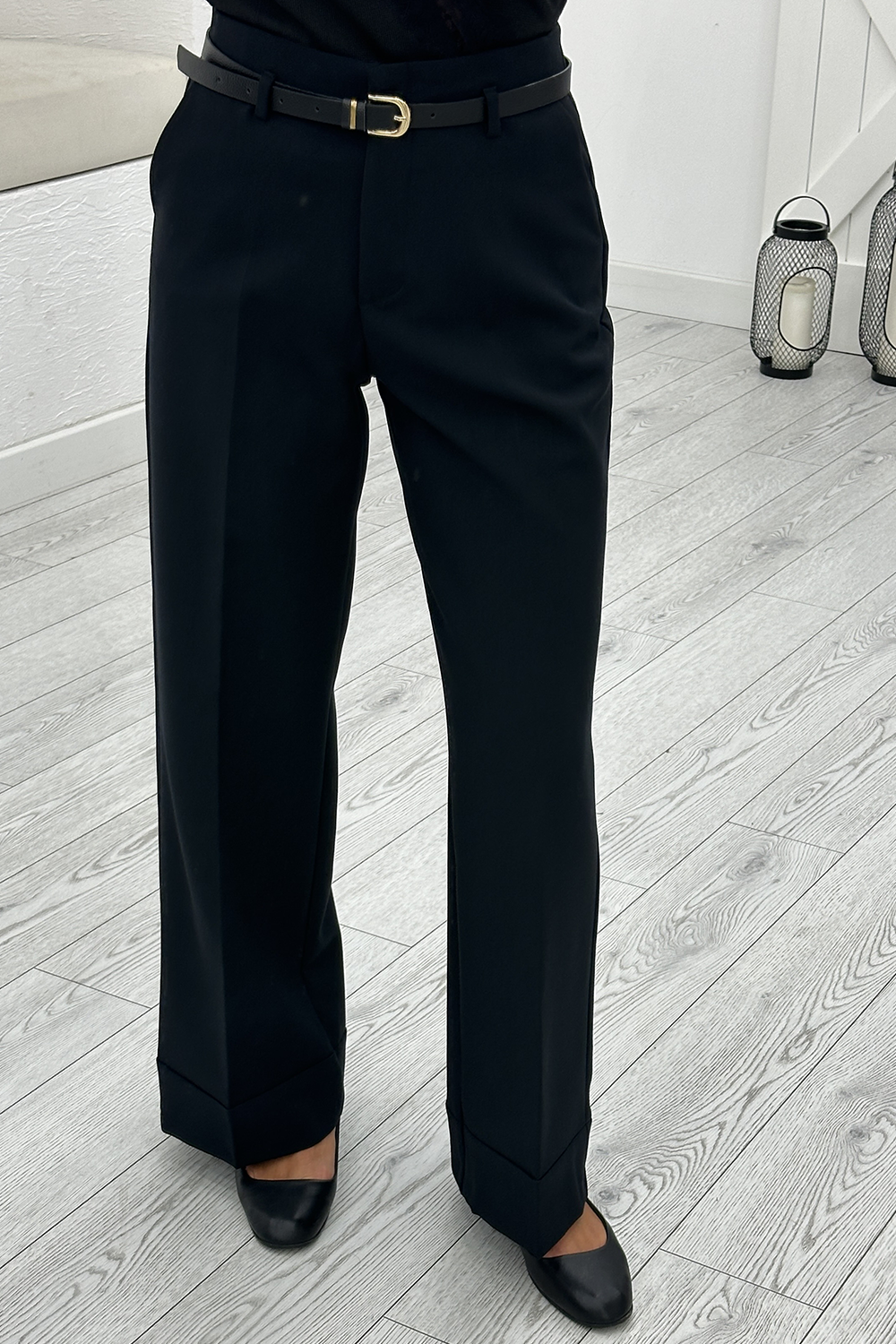 Siyah Kemerli Pantolon 17050