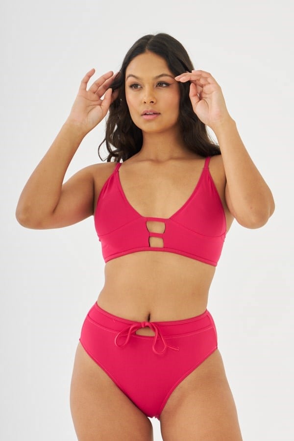 Starinci MayoStarinci Yüksek Bel Bağlamalı Üçgen Bikini 