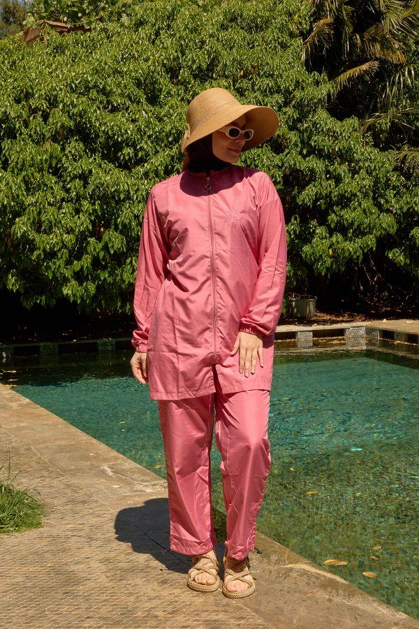 Starinci MayoKlasik Düz Desensiz Hızlı Kuruyan Tesettür Mayo