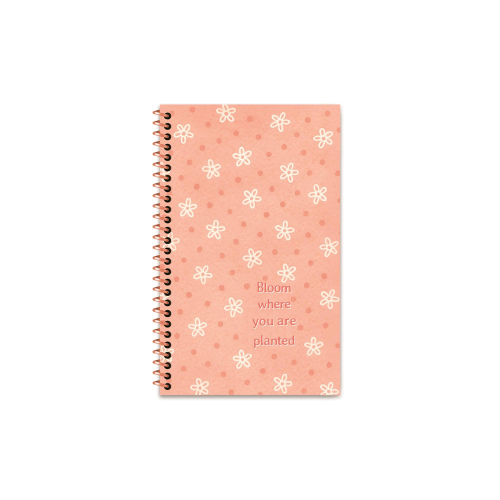 13x21 Spiralli Sert Kapak Kareli Pastel Motto Defter - Star