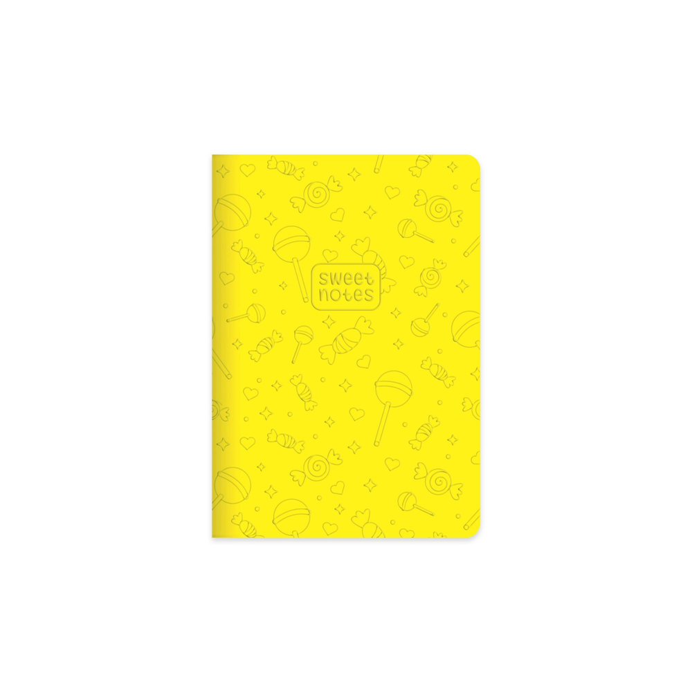 14x20 Ciltli Termo Deri Kapak Çizgili Neon Şeker Defter - Yeşil