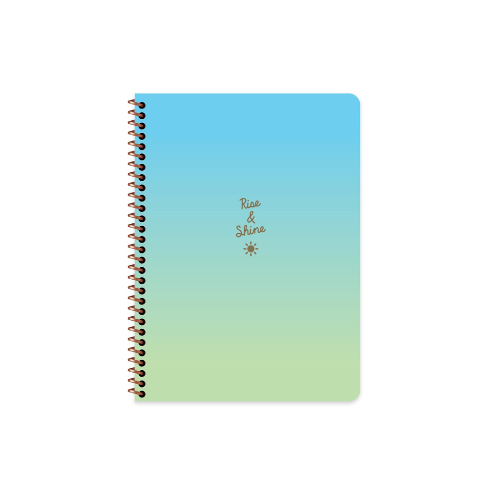 16,5x22,5 Spiralli Karton Kapak Çizgili Peritozu Defter - Güneş