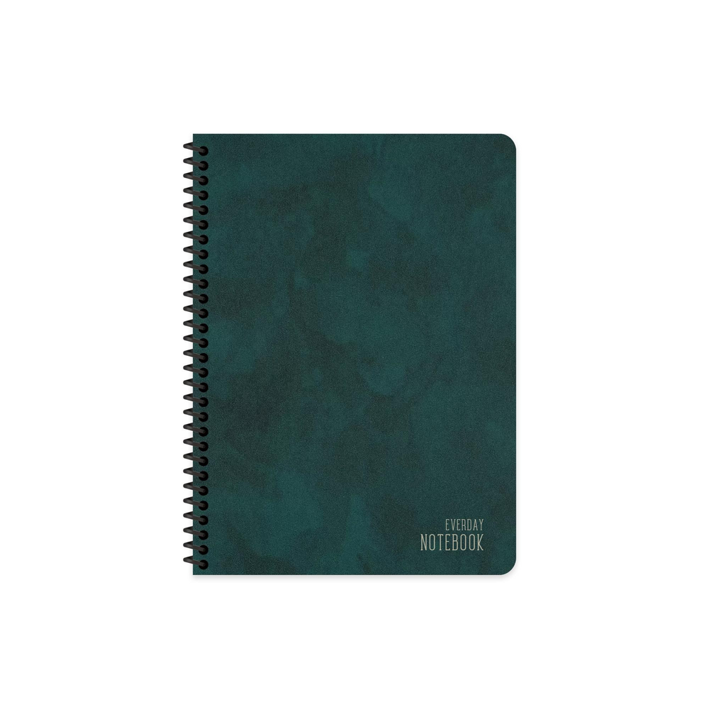 16,5x22,5 Spiralli Sert Kapak Çizgisiz Defter - Lacivert