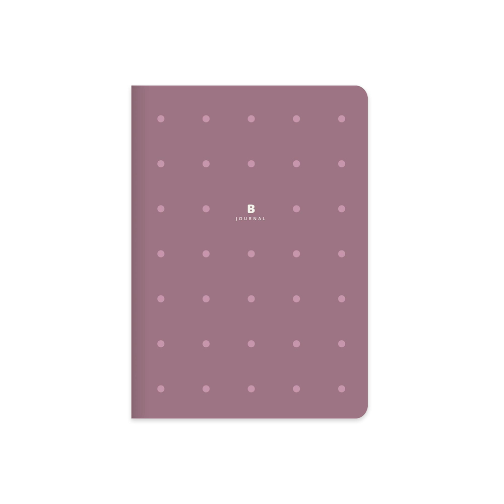 16x21,5 Ciltli Sert Kapak Noktalı Bullet Journal Defter - Mor