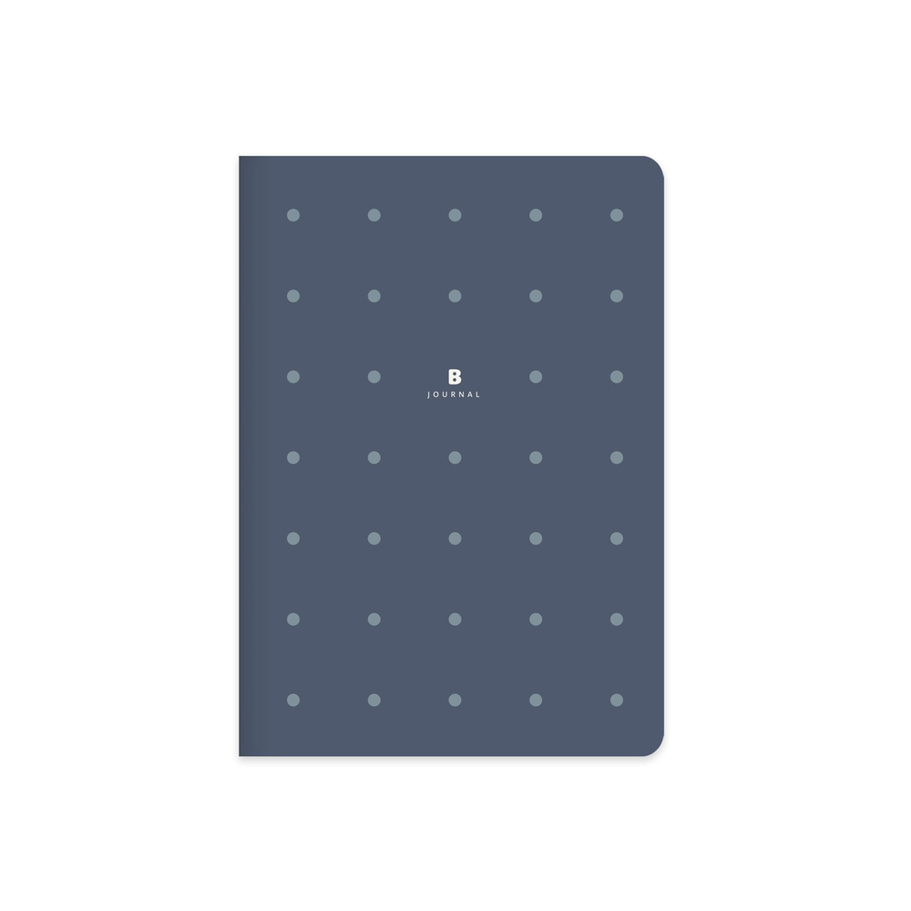 16x21,5 Ciltli Sert Kapak Noktalı Bullet Journal Defter - Lacivert