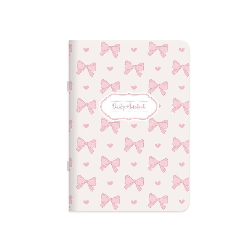 18,5x26 Kuşe Kapak Düz Kurdele Stickerli Defter - Kurdeleler