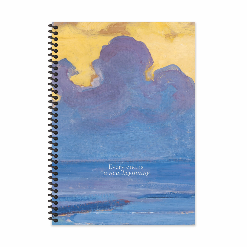 20x28 Spiralli Sert Kapak Çizgili Sanat Defter - New Beginning