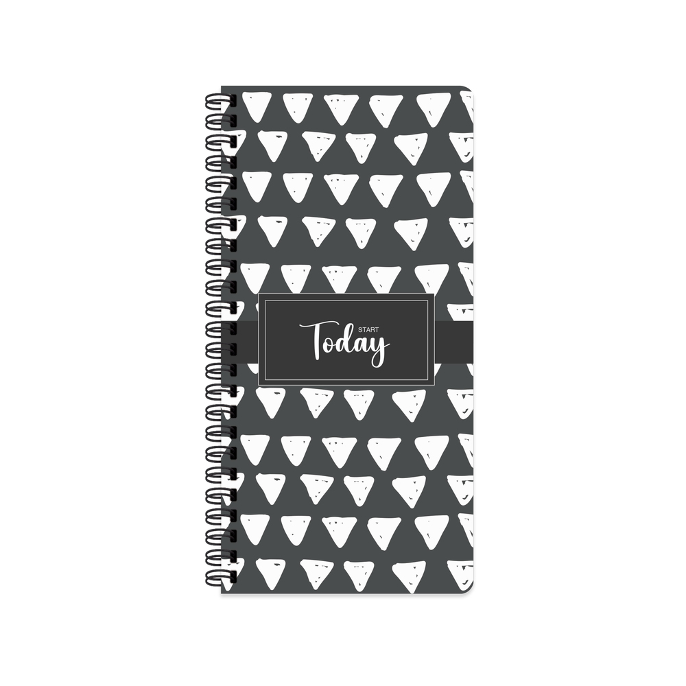 8x16 Spiralli Sert Karton Kapak Çizgili Today Defter - No:02