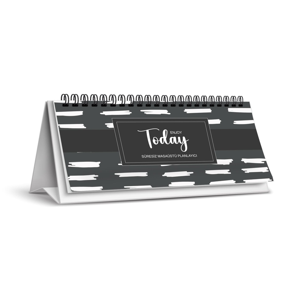 9x20 Spiralli Sert Karton Kapak Today Planner - No:04