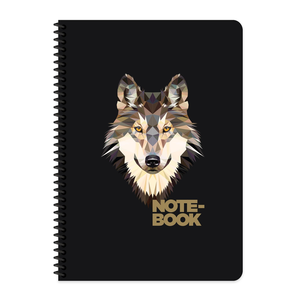 A4 Spiralli Karton Kapak Kareli Jungle Defter - Kurt