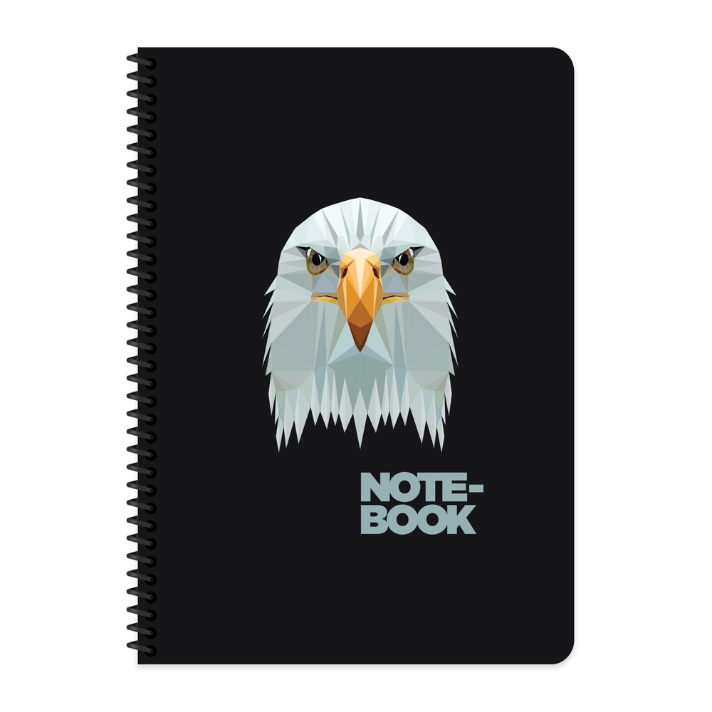 A4 Spiralli Karton Kapak Kareli Jungle Defter - Kartal