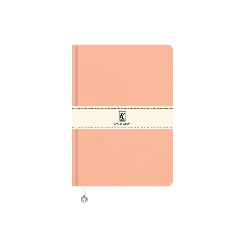 A5 Çizgili Termo deri ve Esnek Kapak Limited Edition Defter - Somon