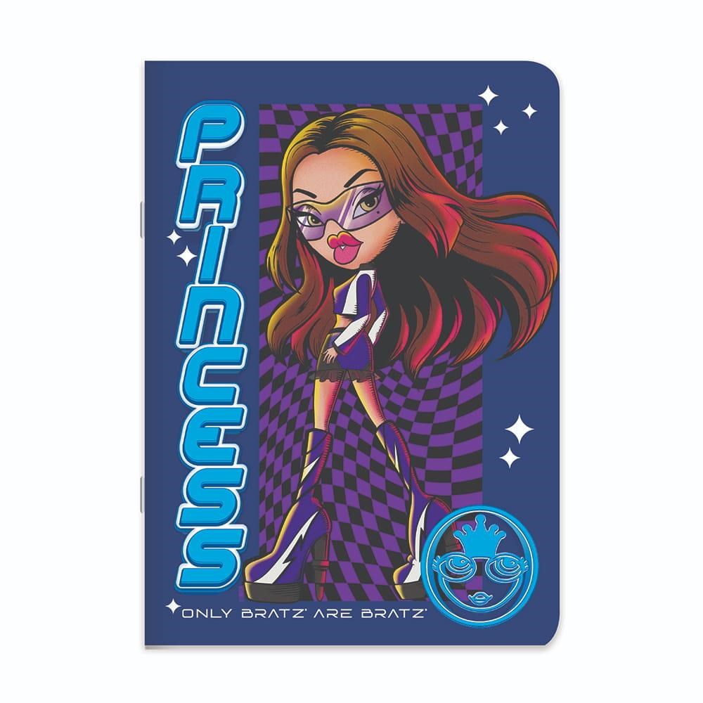 Bratz 18,5x26 Tel Dikişli Stickerli Çizgili Defter - Princess