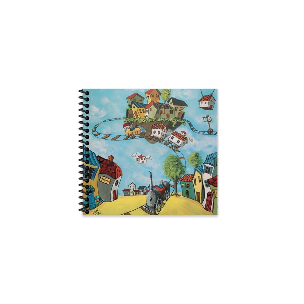 Ezo Sunal 16x15 Spiralli Sert Kapak Çizgisiz Defter - No:02