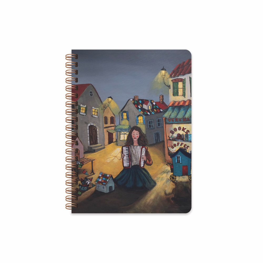 Ezo Sunal 17x24 Spiralli Sert Kapak Defter - No:02