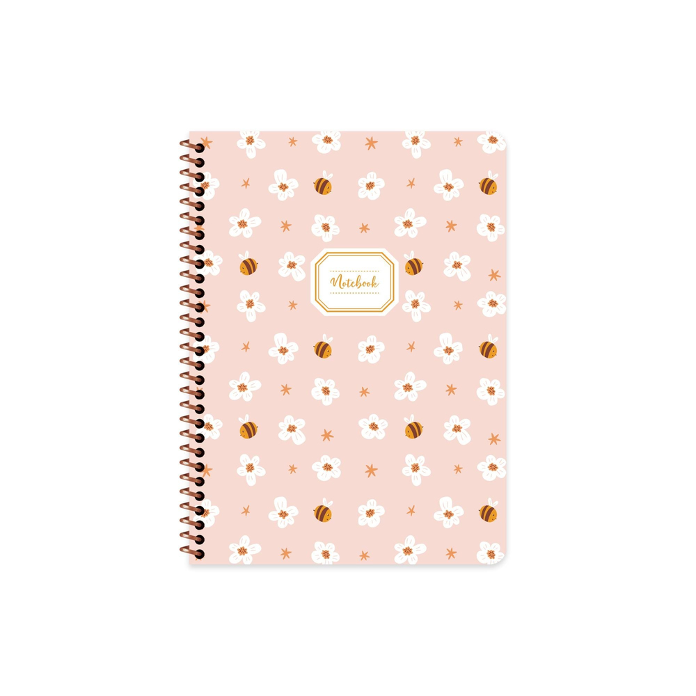 Kareli Spiralli Hayvanlar Defter 16,5 x 22,5 CM - Arı