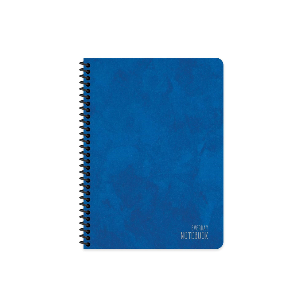 Keskin 16,5*22,5 Alfa Çizgisiz Spiralli Sert Kapak Defter- Mavi