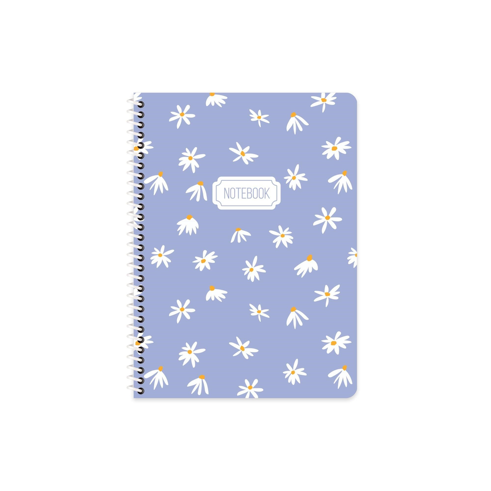 Keskin 16,5*22,5 Kareli Karton Kapak Spiralli Blume Defter - Mavi