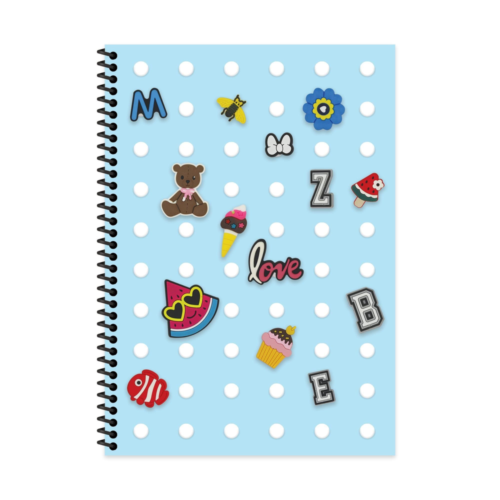 Keskin A4 Kareli PP Kapak Fun Defter - Mavi