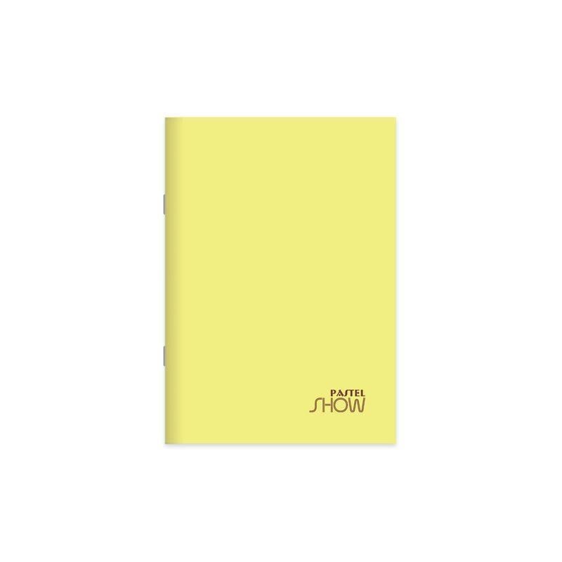 Keskin A5 60 Yp.Çiz. PP Kp.Dikişli Pastel Show Defter - Sarı