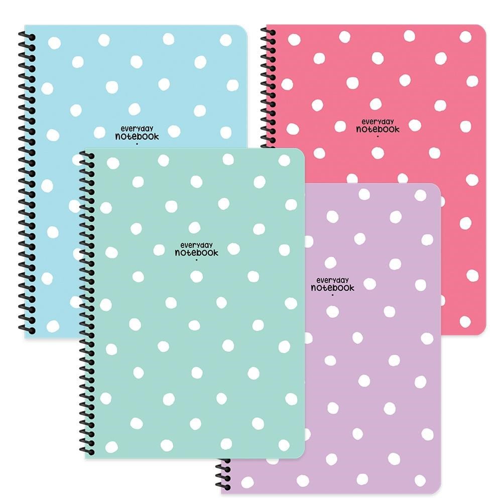 Keskin A6 80 Yp Çizgili Puantiye Spiralli Defter - 4'lü Set
