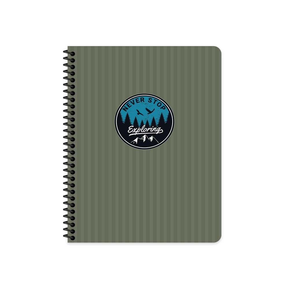 Keskin Color 16.5x22.5 Kareli Defter Outdoor - Yeşil