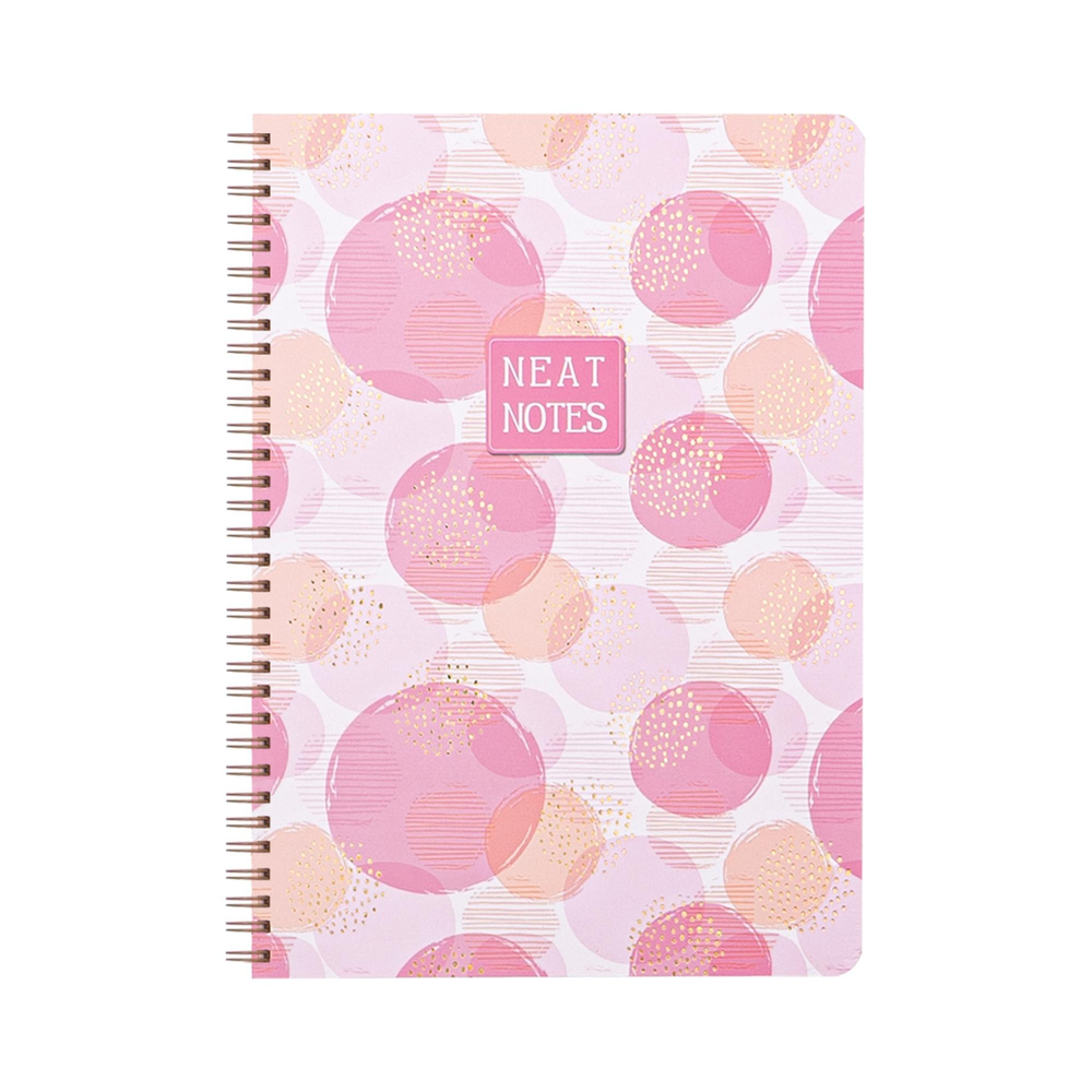 Keskin Color 20x28 Çizgili Defter Neat Notes Bubbles - Pembe