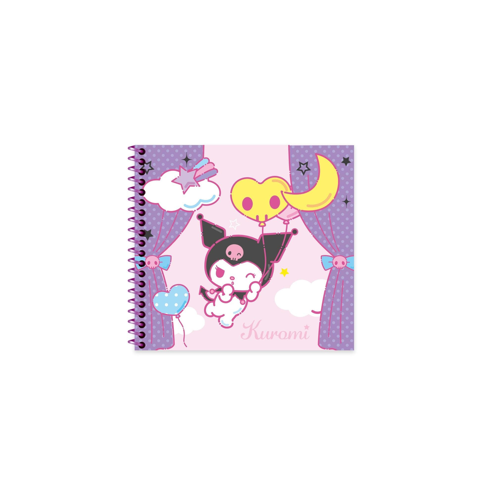 Kuromi 16*15 50 Yp. Çiz. Spiralli Sert Kapak Defter - No:4