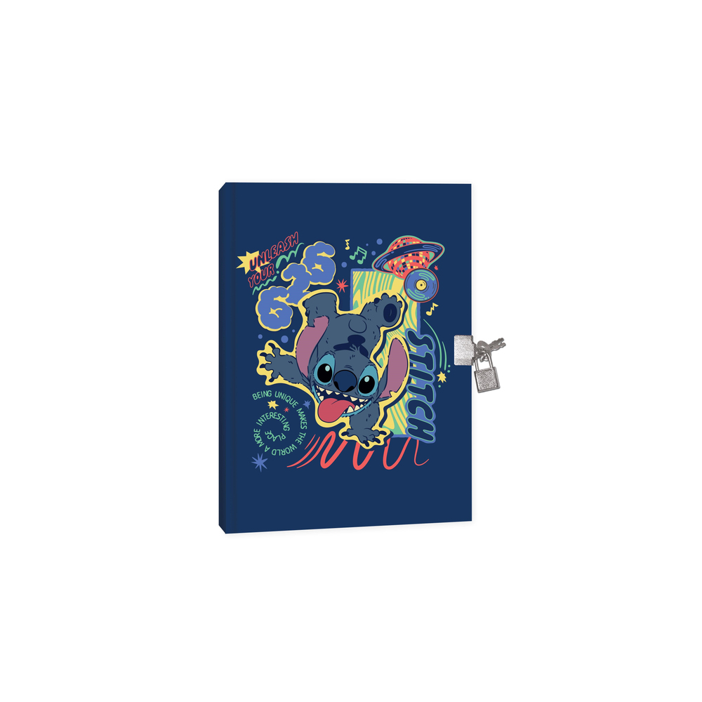 Lilo&Stitch 14X20 80 Yp.Kilitli Hatıra Defteri - Stitch