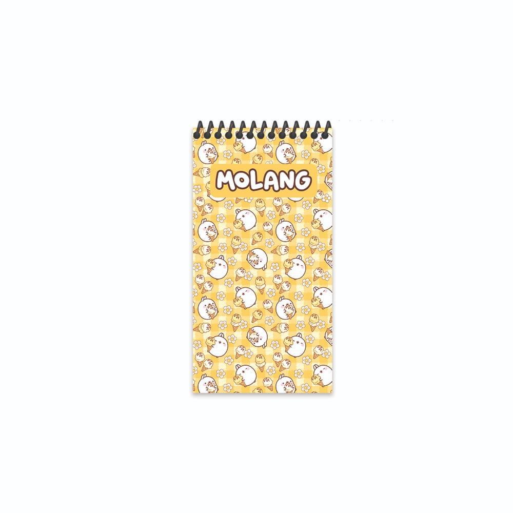 Molang 10x19 Spiralli Karton Kapak Çizgili Defter - Sarı