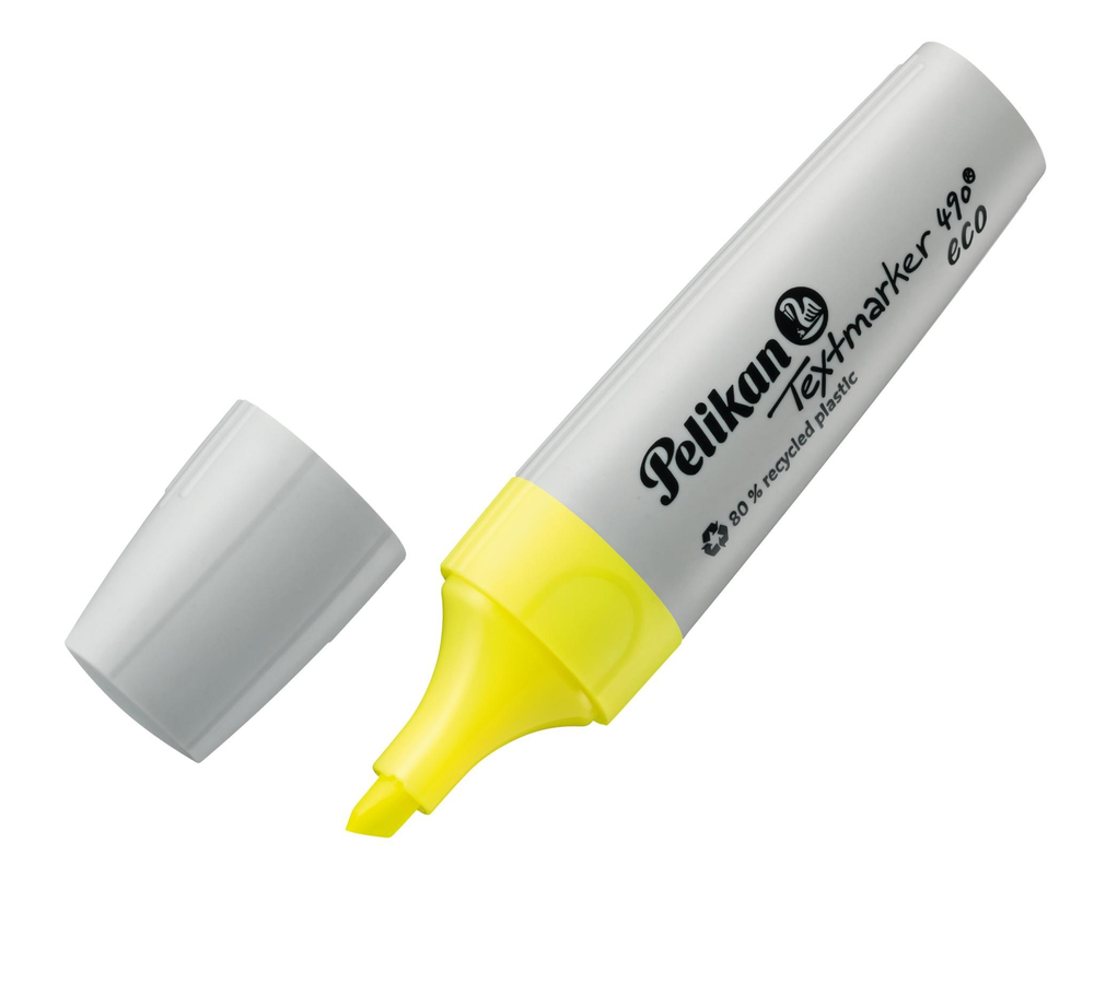 Pelikan 490 Eco Fosforlu Kalem Neon Sarı