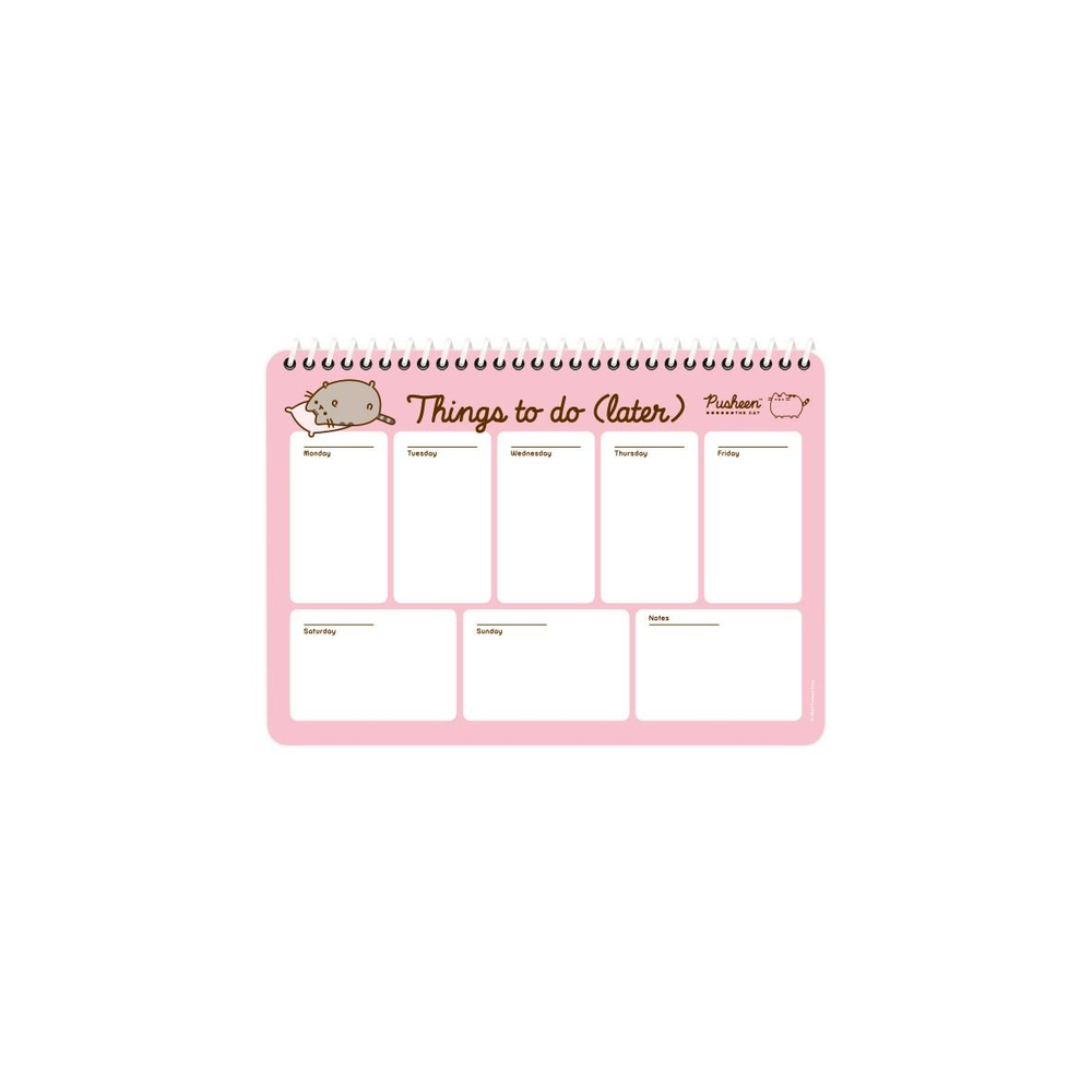 Pusheen 17x24 Spiralli Haftalık Planner