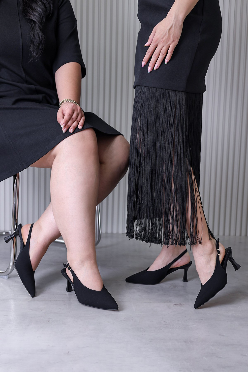 Broom model 5 cm topuklu yeni sezon topuklu ayakkabı SIY.ZARA