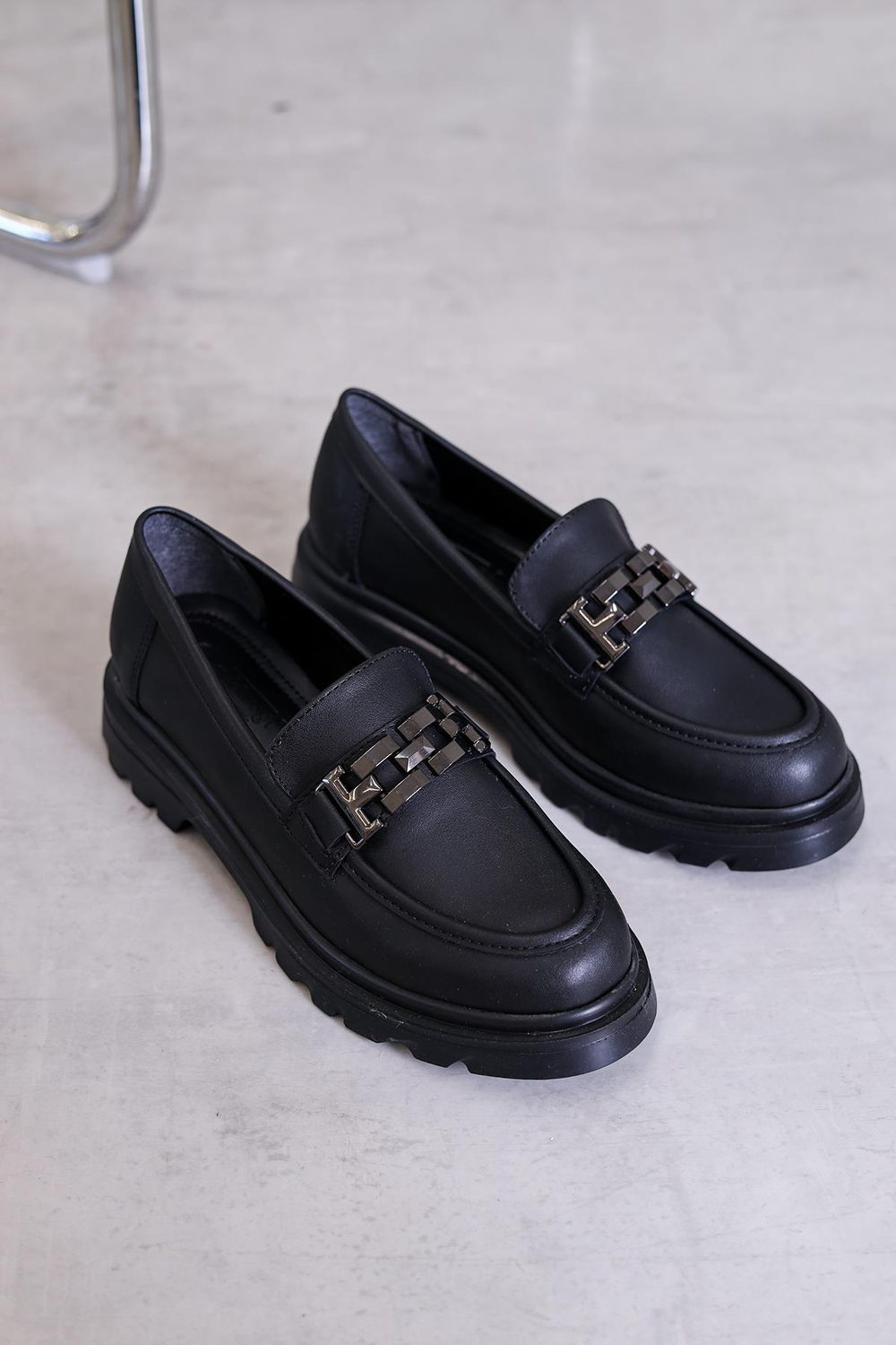 FN28 MODEL YENİ SEZON LOAFER BABET SIYAH