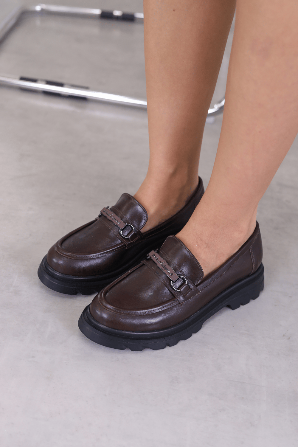 fn834 model 3 cm tabanlı loafer ayakkabı babet KHVE.KRSK