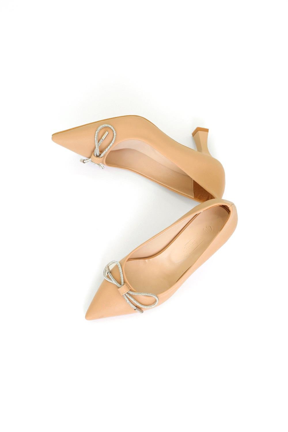 LATTE MODEL 3 TOPUKLU YENİSEZON STİLETTO TOPUKLU AYAKAKBI TEN