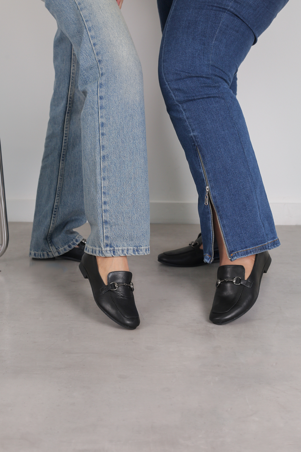 LİZZY MODEL ORJİNAL DERİ TOKA DEAYLI LOAFER BABET SIYAH