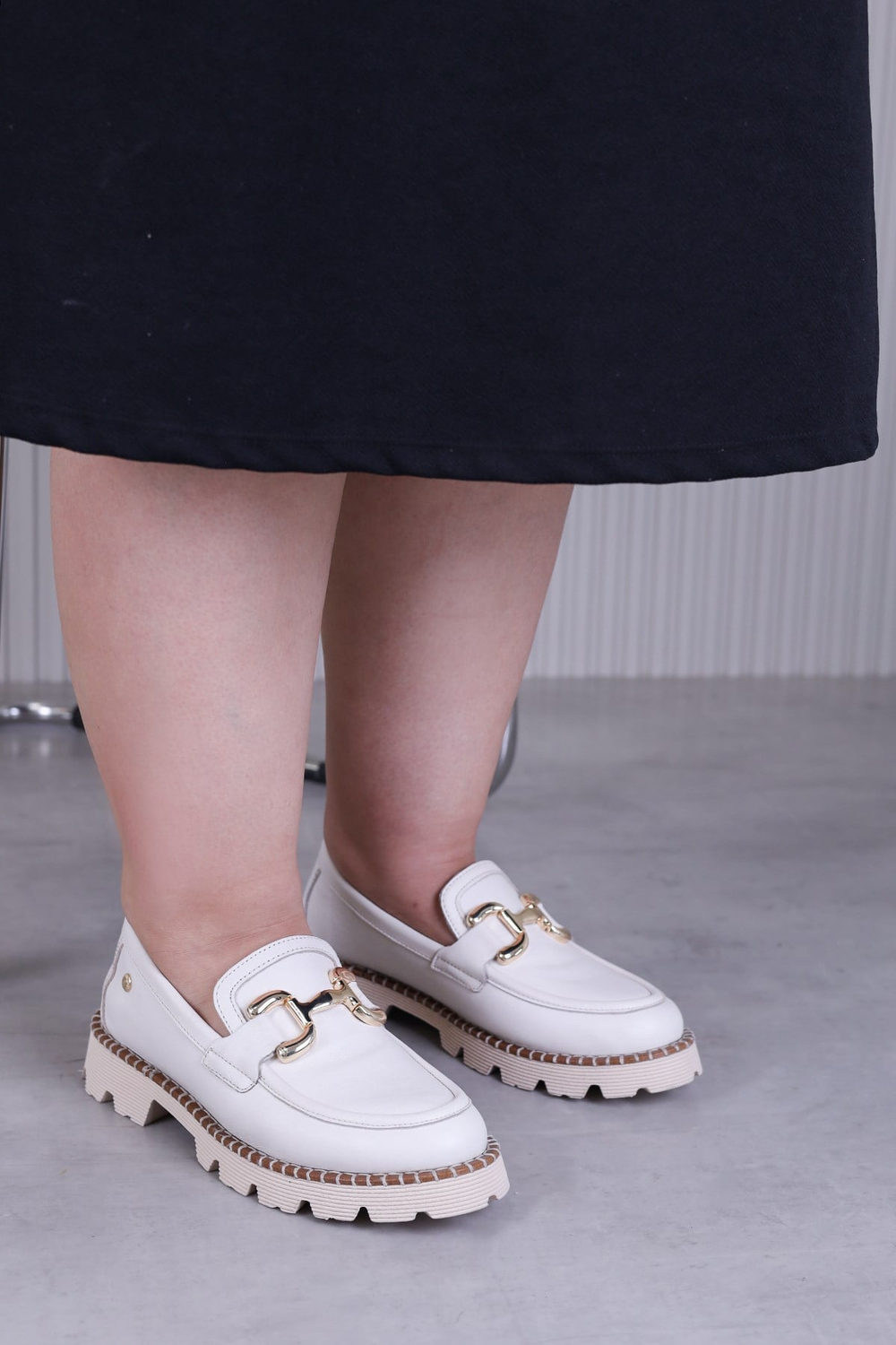 m3650 model mammamia marka 3 cm tabanlı yeni sezon orjinal deri babet loafer TEN