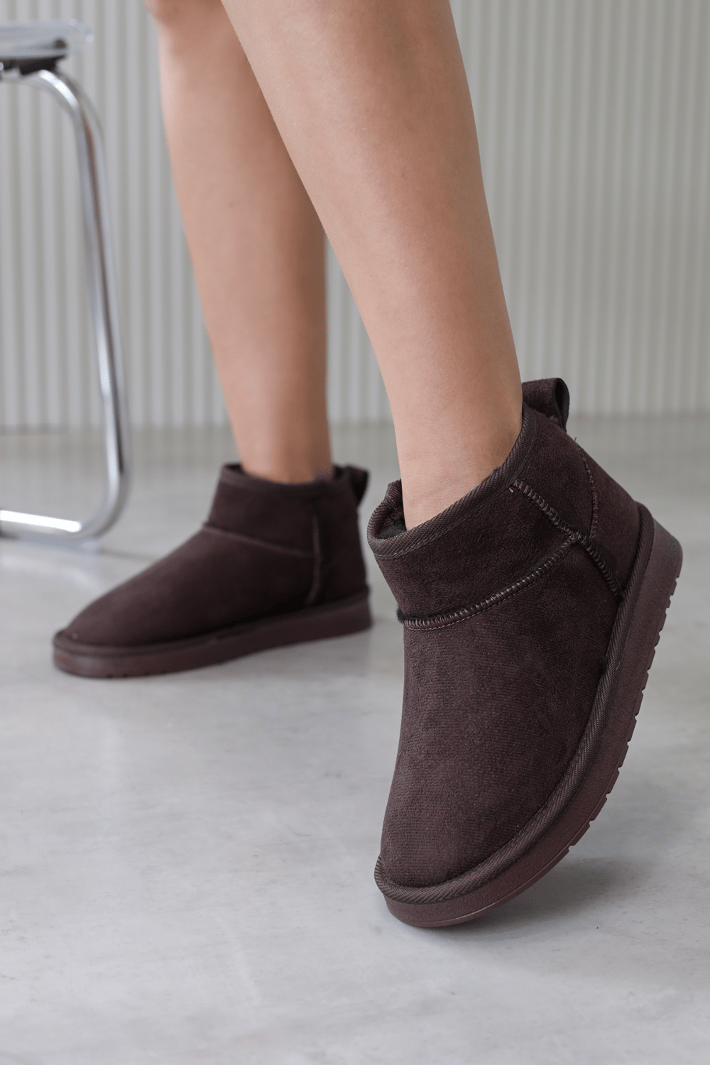 st1075  model 2  cm tabanlı yeni sezon kısa bot KAHVE