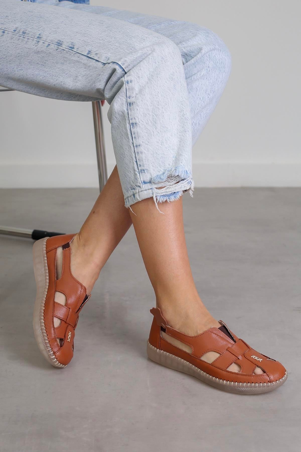 SY73 MODEL 3 CM TABANLI ORTAPEDİK TABANLI %100 ORJİNAL DERİ AYAKKABI BABET TABA