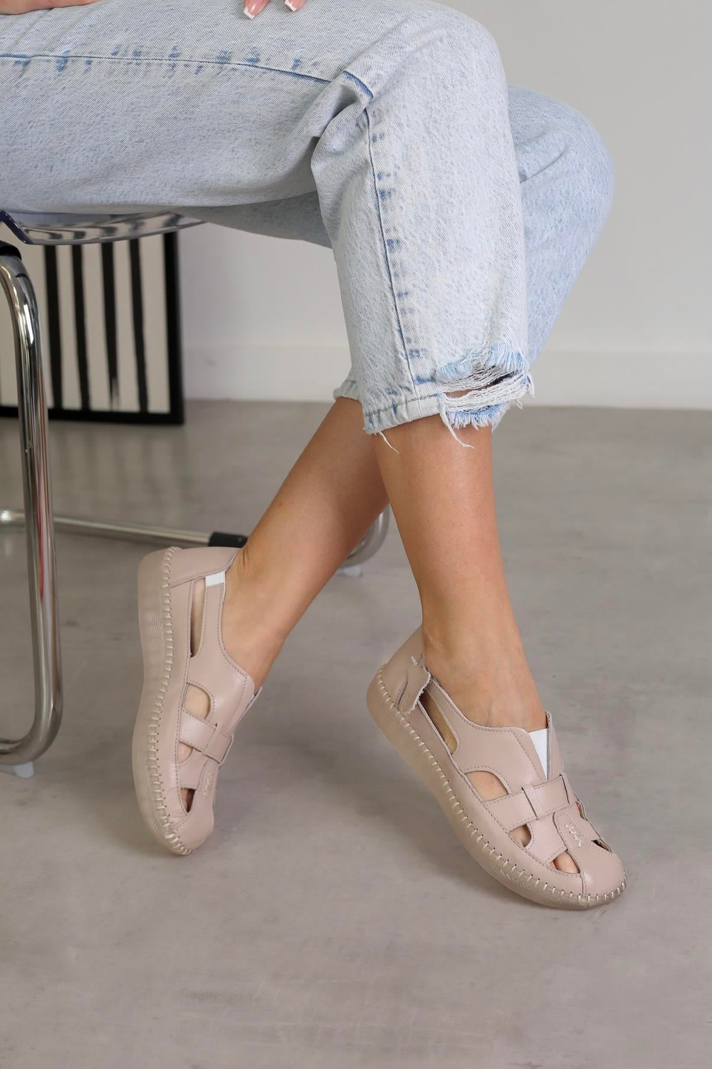 SY73 MODEL 3 CM TABANLI ORTAPEDİK TABANLI %100 ORJİNAL DERİ AYAKKABI BABET NUT