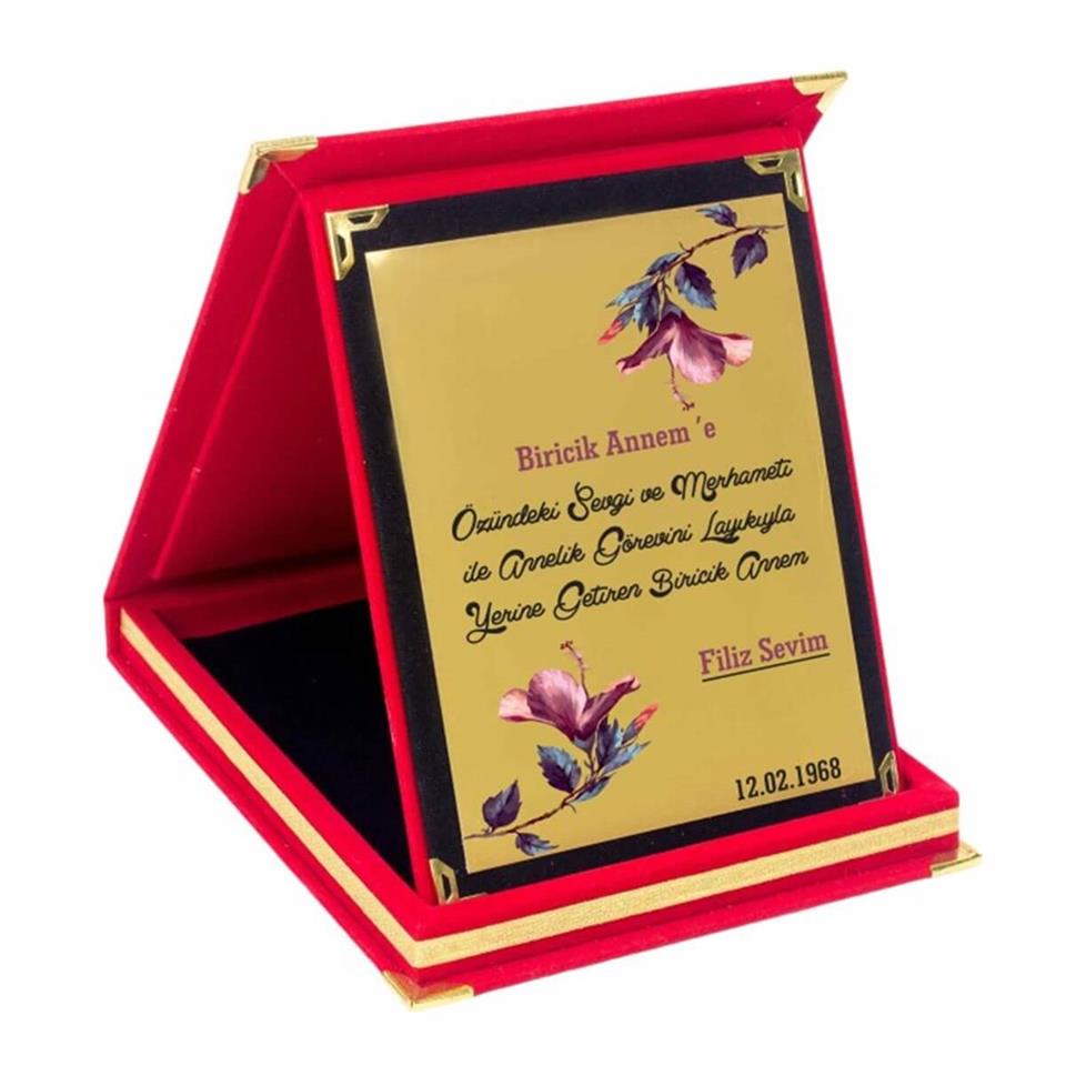 Anneler Günü Hediyesi Kişiye Özel Biricik Annem Temalı Büyük Boy Plaket