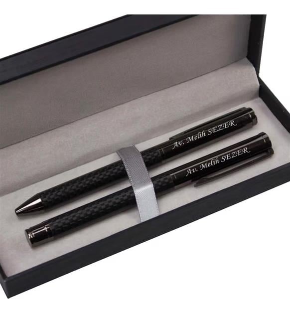 İsme Özel Exclusive Tükenmez Ve Roller Kalem Seti M2