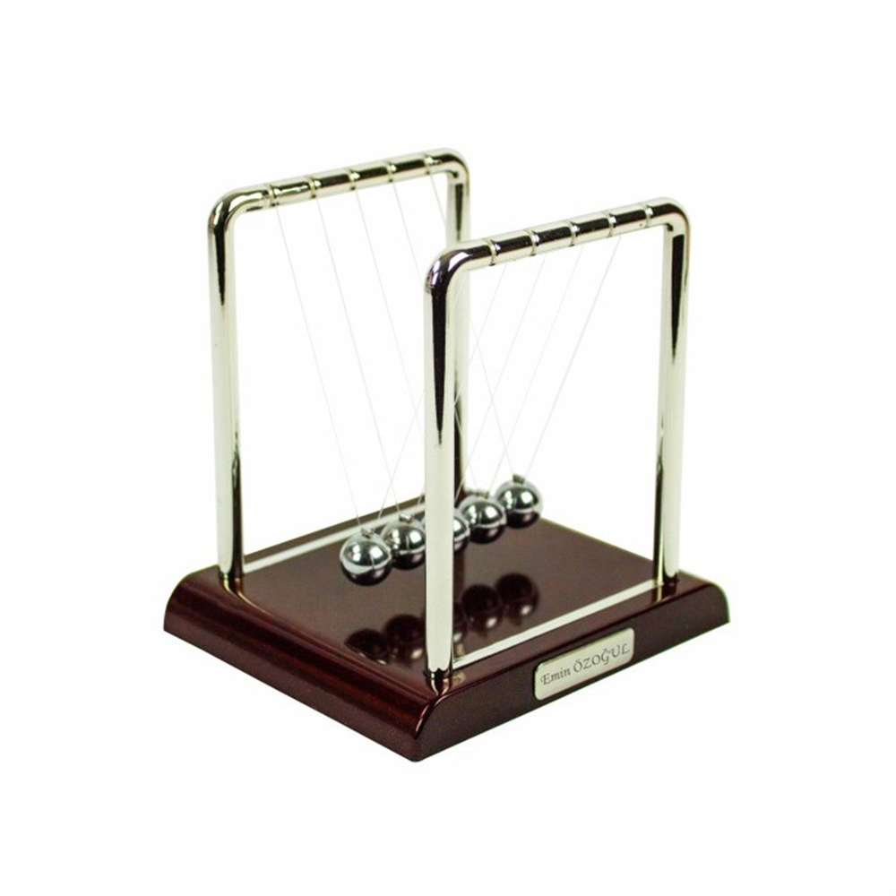 İsme Özel Masa Üstü Newton Denge Topları Orta Boy