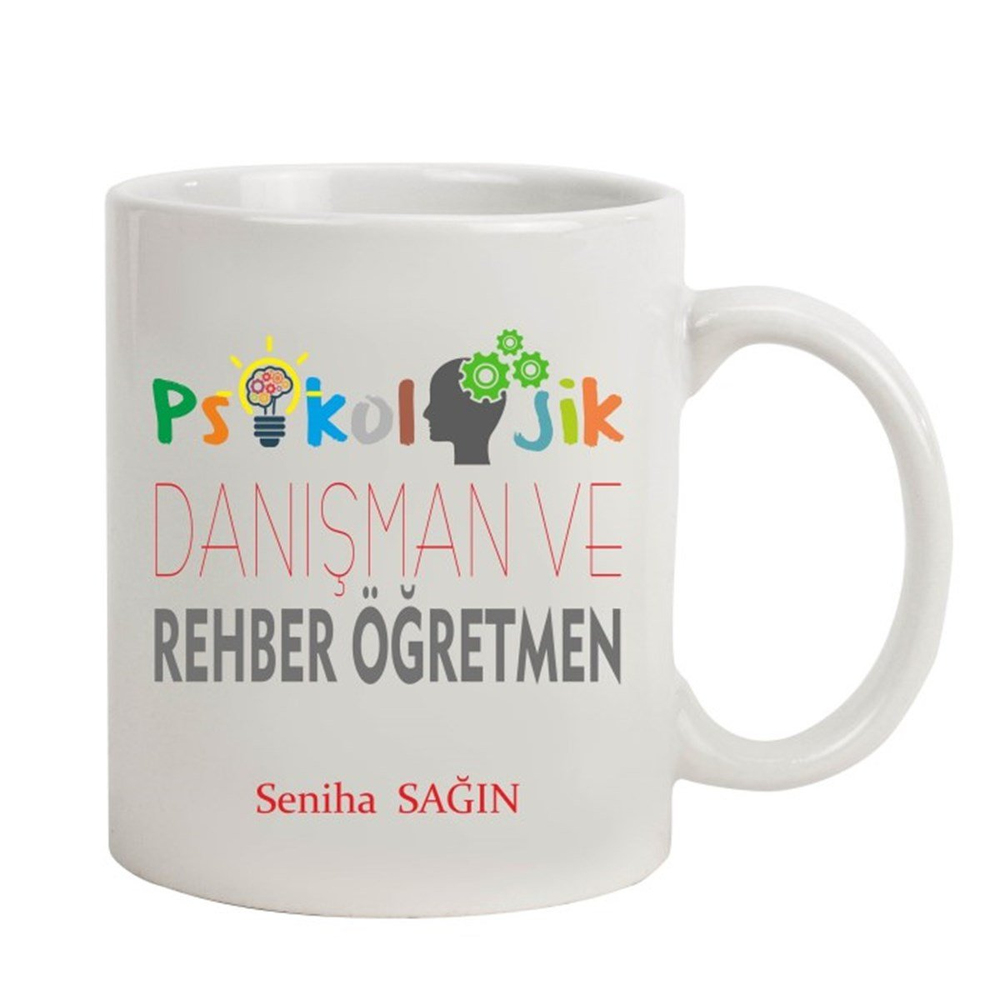 İsme Özel Psikolojik Danışman Temalı Kupa Bardak