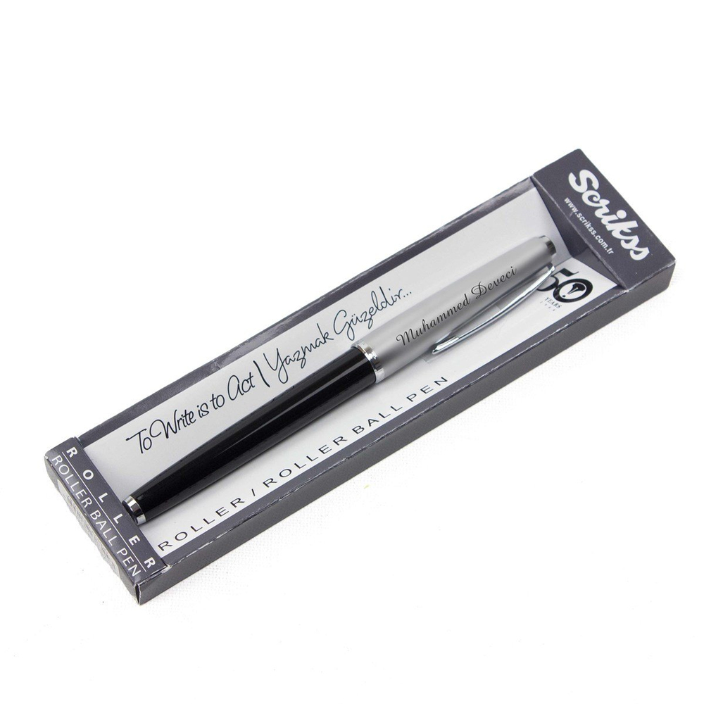 İsme Özel Scrikss Metal Roller Kalem Siyah