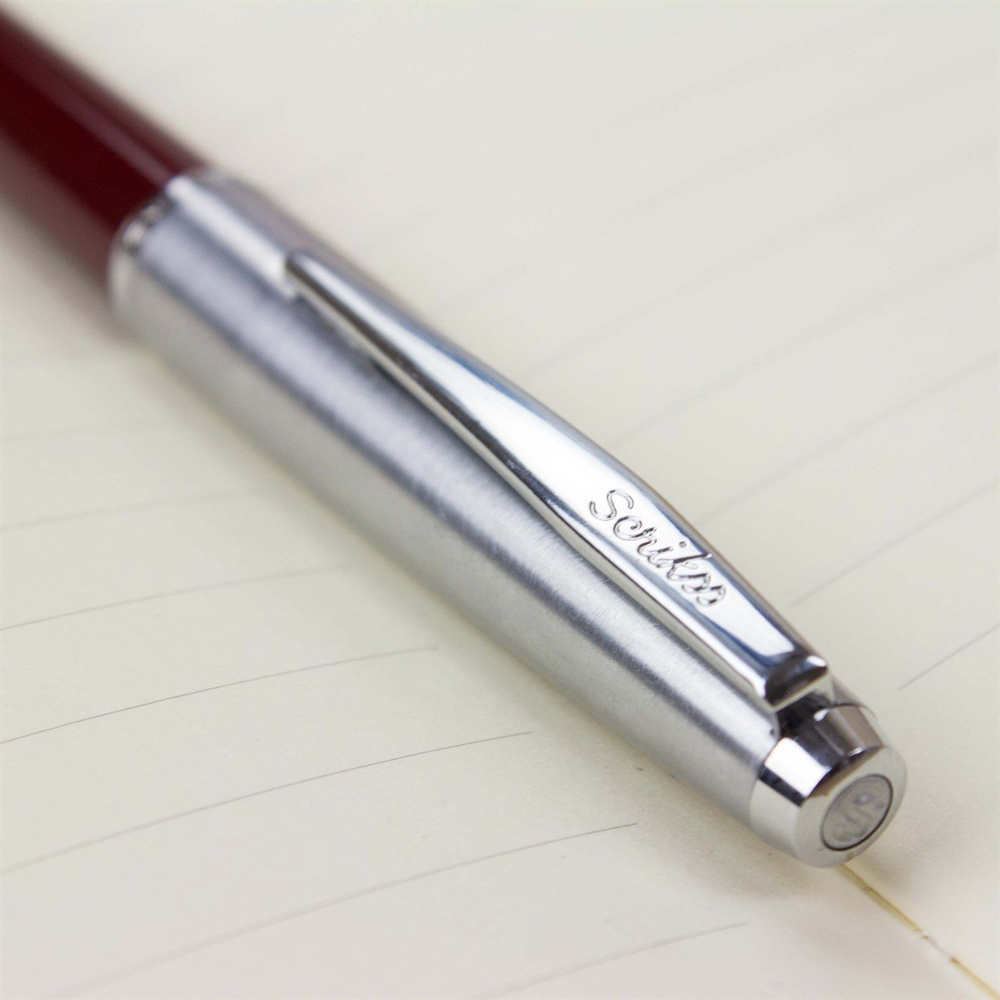 İsme Özel Scrikss Metal Tükenmez Kalem Bordo 